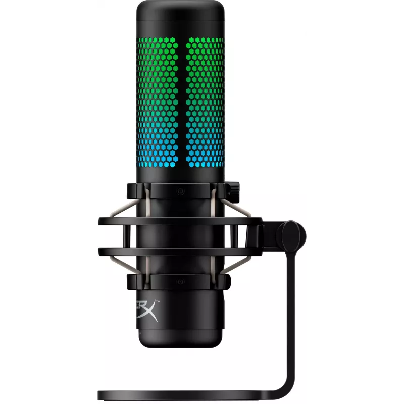HyperX QuadCast S - USB-Mikrofon (Schwarz-Grau) - RGB-Beleuchtung
