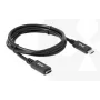 Club 3D CAC-1531 USB-C-Verlängerungskabel St./Bu., 1 m, USB 3.2 Gen 1, 5 Gbit/s, 60 W, 4K 60 Hz, schwarz