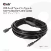 Club 3D CAC-1538 USB-C auf USB-A aktives Kabel, USB 3.2 Gen1 5 Gbit/s, Stecker/Buchse, 10 m, schwarz
