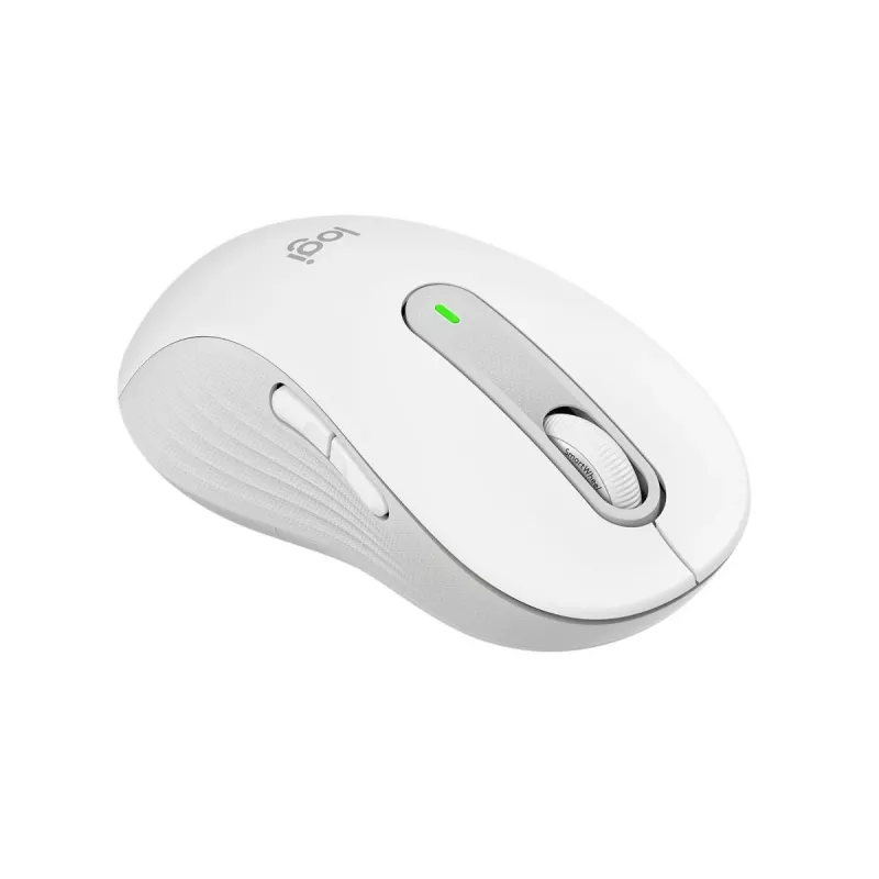 LOGITECH Signature M650 Kabellose Maus Off-White L Links
