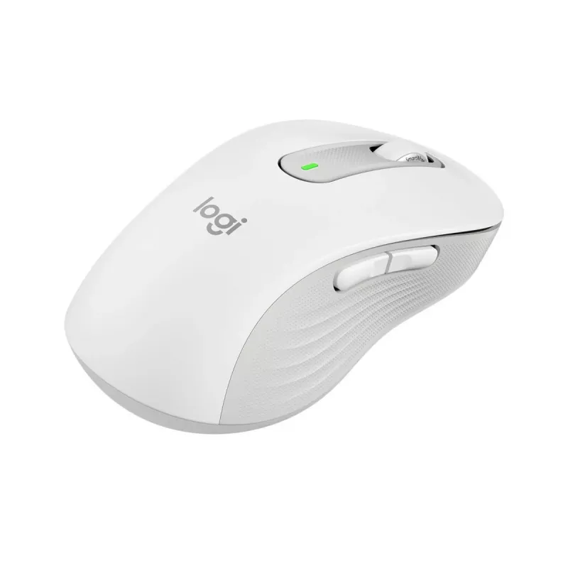 LOGITECH Signature M650 Kabellose Maus Off-White L Links