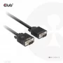 Club 3D CAC-1710 VGA-Kabel HD-15 Stecker/Stecker, bidirektional, 10 m, 1080p, schwarz