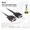 Club 3D CAC-1710 VGA-Kabel HD-15 Stecker/Stecker, bidirektional, 10 m, 1080p, schwarz