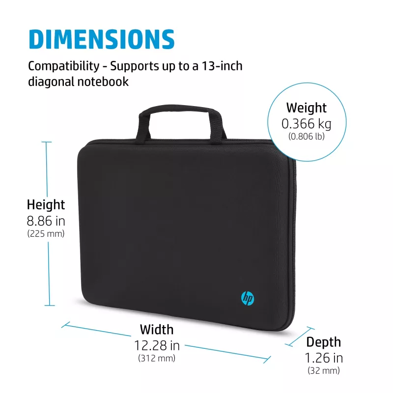 Aktenkoffer HP Mobility 11,6-Zoll-Laptoptasche Maximale Bildschirmgröße 29,5 cm