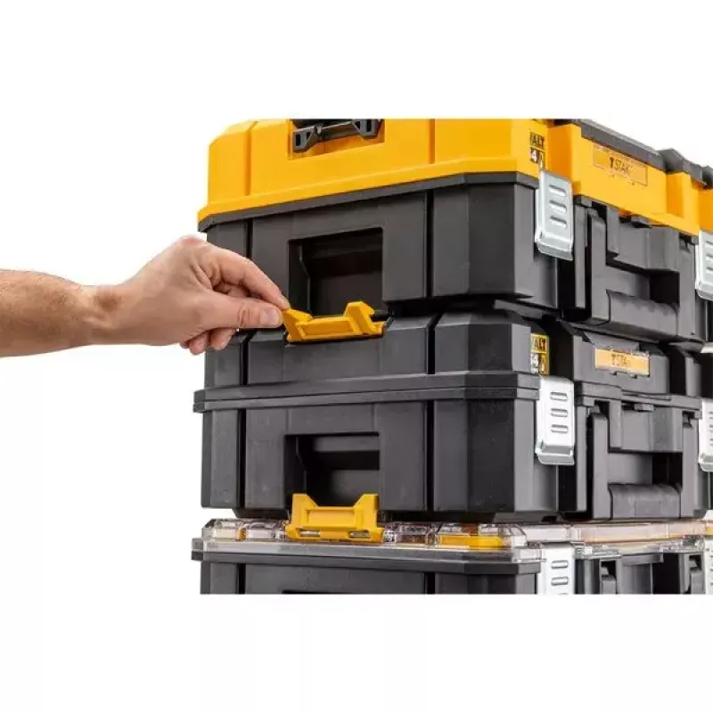 DeWALT DWST82968-1 TSTAK Organizer, wasserdicht und staubbeständig, 400×332×119 mm, schwarz/orange