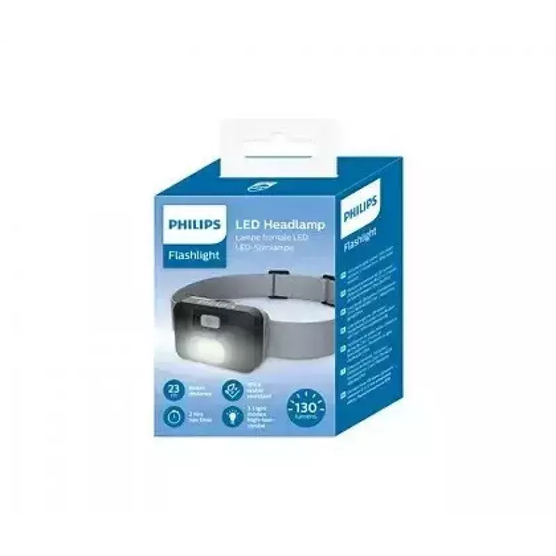 Philips SFL1000H/10 LED-Stirnlampe, 130 lm, Schwarz