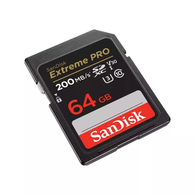 WESTERN DIGITAL SanDisk Extreme PRO 64GB SDXC Speicherkarte 200MB/s 90MB/s UHS-I Class 10 U3 V30