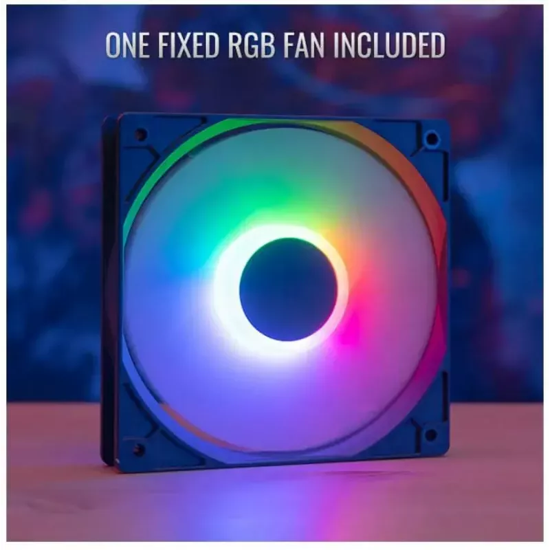 Aerocool Evo Mini RGB Micro-ATX-Mini-Tower-Gehäuse, Schwarz, mit Sichtfenster