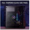 Aerocool Evo Mini RGB Micro-ATX-Mini-Tower-Gehäuse, Schwarz, mit Sichtfenster