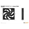 be quiet SILENT WINGS PRO 4 | 140mm PWM Computergehäuse-Lüfter 14 cm Schwarz 1 Stk.