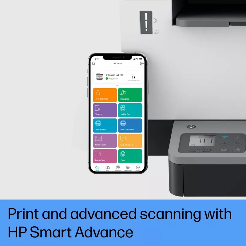 HP LaserJet Tank MFP 2604sdw Drucker, Laser, S/W-Druck, 600 x 600 DPI, A4, Direktdruck, Schwarz, Grau