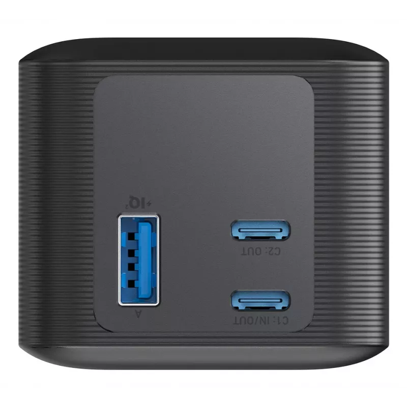 Tragbares Ladegerät Anker 737 (A1289011) – 24000 mAh, 140 W, 2× USB-C + 1× USB-A, Silber/Schwarz