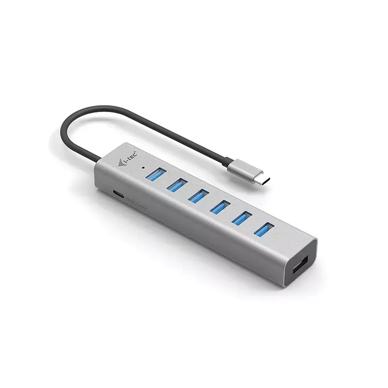 i-tec USB-C Lade-Metall-HUB 7 Port USB 3.2 Gen 1 Type-C Type-A
