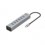 i-tec USB-C Lade-Metall-HUB 7 Port USB 3.2 Gen 1 Type-C Type-A