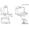 Unterbau-Dunstabzugshaube Electrolux LFP616X, Breite 598 mm, 600 m³/h, grau, Fettfilter, 68 dB