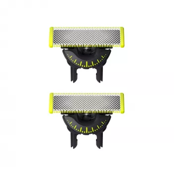Scherkopf Philips Norelco OneBlade QP420/50, silber, 2 Ersatzköpfe, kompatibel mit Philips OneBlade
