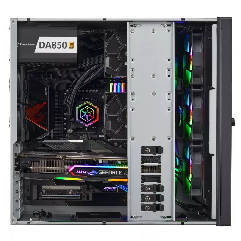 SilverStone SST-RM44 4U Rackmount-Servergehäuse, SSI-EEB/SSI-CEB/ATX, Schwarz