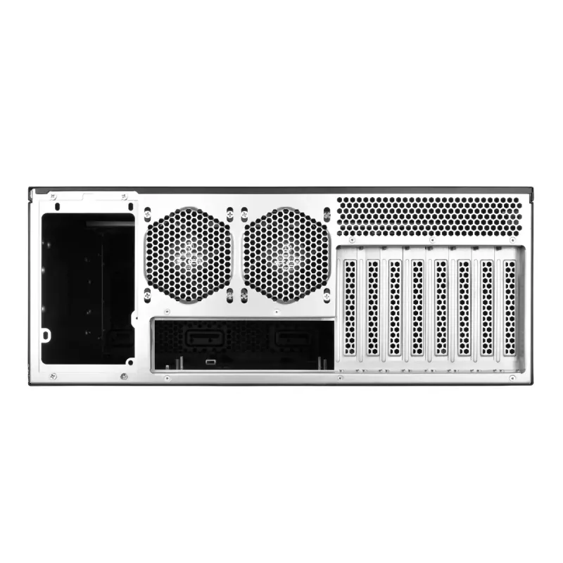 SilverStone SST-RM44 4U Rackmount-Servergehäuse, SSI-EEB/SSI-CEB/ATX, Schwarz