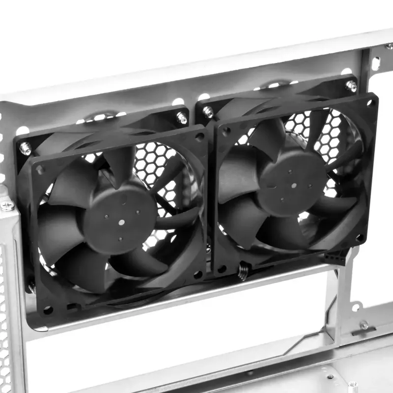 SilverStone SST-RM44 4U Rackmount-Servergehäuse, SSI-EEB/SSI-CEB/ATX, Schwarz