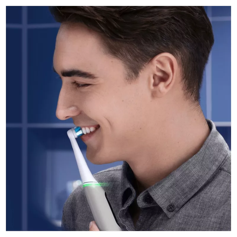 Oral-B iO 6S Erwachsenen-Vibrationszahnbürste Grau, Weiß