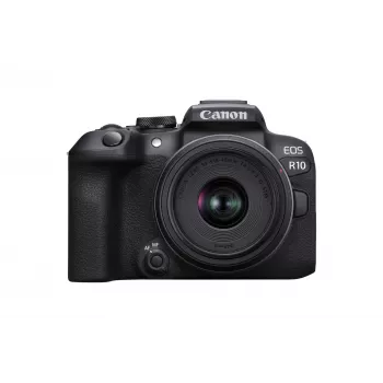 Canon EOS R10 + RF-S 18-45mm F4.5-6.3 IS STM MILC 24.2 MP CMOS 6000 x 4000 Pixel Schwarz