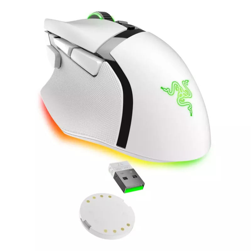 Razer Basilisk V3 Pro kabellose Gaming-Maus, weiß