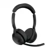 Jabra Evolve2 55 - Link380a UC Stereo (inkl. Standfuß), kabellos, Büro/Callcenter, 20 - 20000 Hz, 130 g, Headset, Schwarz