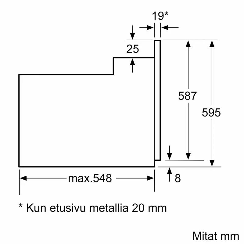 Einbau-Elektrobackofen Bosch Serie 2 HBF010BV1S — 66 L, Drehregler, Halogenlampe, Klasse A, weiß