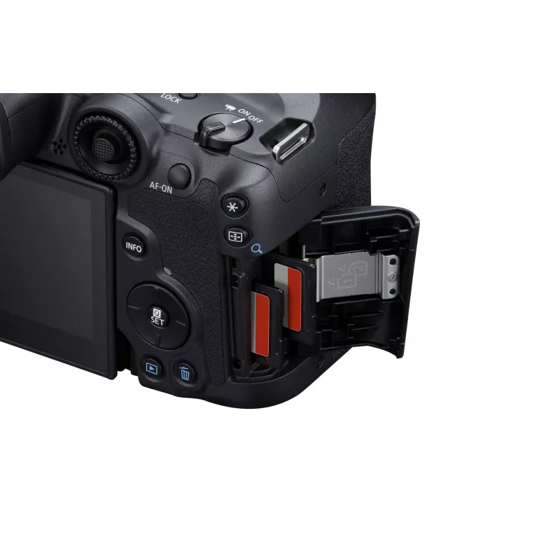 Canon EOS R7 spiegellose Kamera mit RF-S 18-150mm F3.5-6.3 IS STM Objektiv, 32,5 MP CMOS, 4K-Video, 0,53 kg, Schwarz