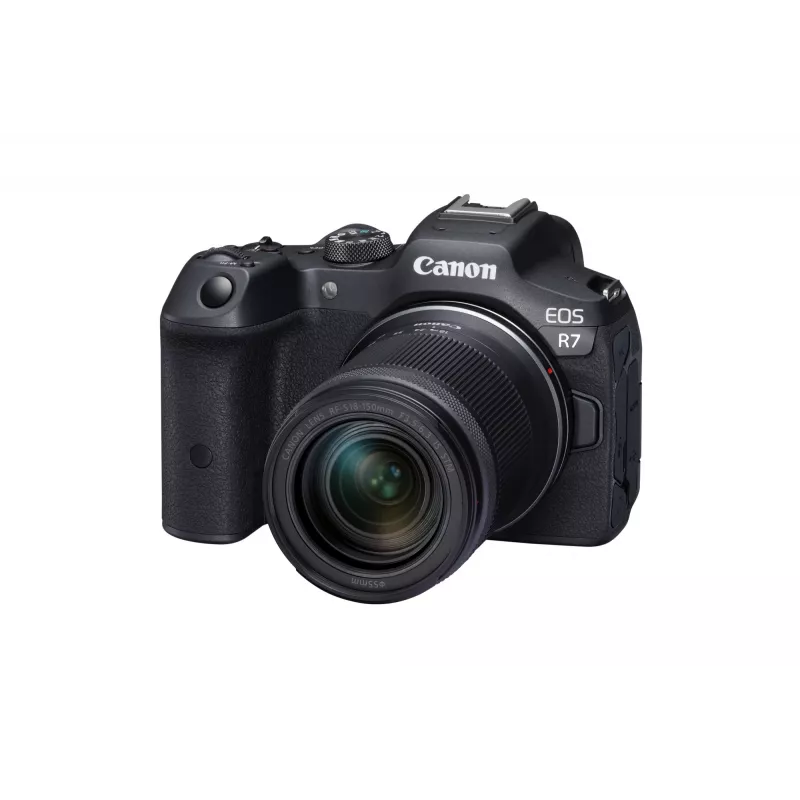 Canon EOS R7 spiegellose Kamera mit RF-S 18-150mm F3.5-6.3 IS STM Objektiv, 32,5 MP CMOS, 4K-Video, 0,53 kg, Schwarz