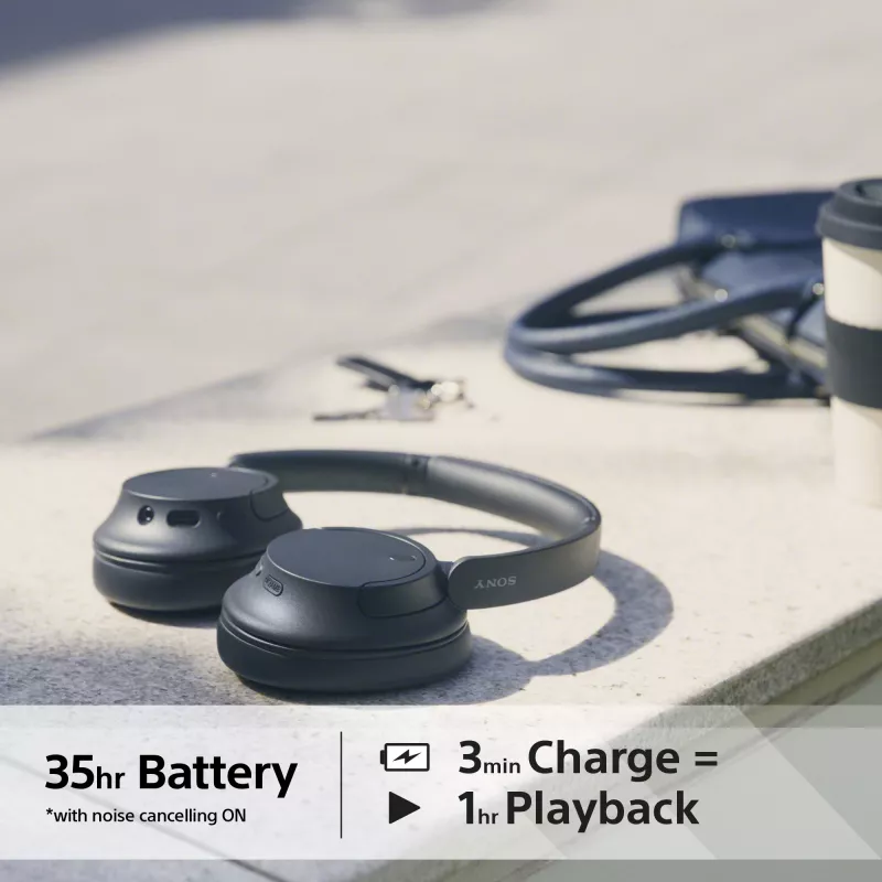 Sony WH-CH720N kabellose Kopfhörer mit Geräuschunterdrückung, schwarz (WHCH720NB.CE7)