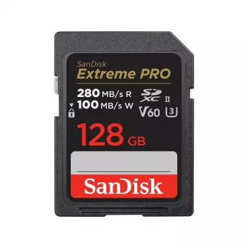 WESTERN DIGITAL SanDisk PRO 128GB V60 UHS-II SD-Karten 280/100MB/s V60 C10 UHS-II