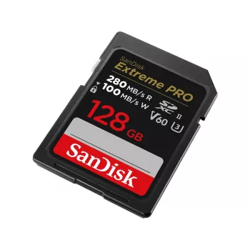WESTERN DIGITAL SanDisk PRO 128GB V60 UHS-II SD-Karten 280/100MB/s V60 C10 UHS-II