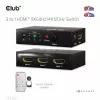 Club3D CSV-1381 HDMI-Switch 3-auf-1, 8K60Hz/4K120Hz