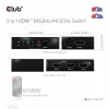 Club3D CSV-1381 HDMI-Switch 3-auf-1, 8K60Hz/4K120Hz