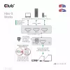 Club3D CSV-1381 HDMI-Switch 3-auf-1, 8K60Hz/4K120Hz