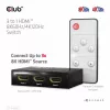 Club3D CSV-1381 HDMI-Switch 3-auf-1, 8K60Hz/4K120Hz