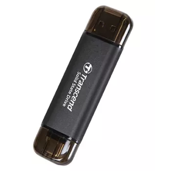 SSD Transcend 256 GB extern USB Typ-A auf Typ-C USB 3.2 Gen 2x2 ESD310C