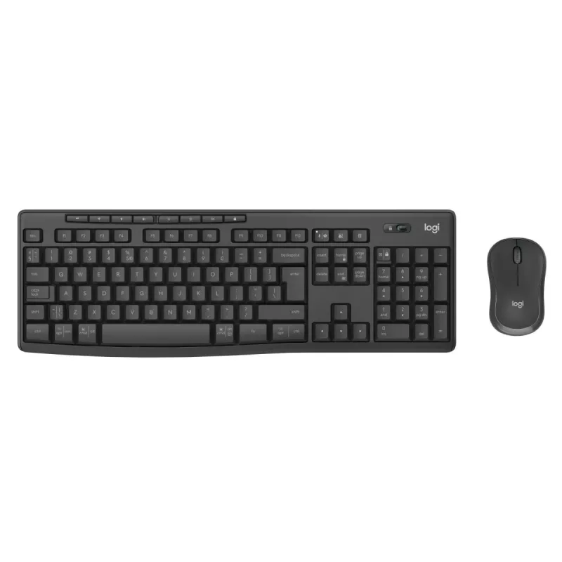 Tastatur- und Maus-Set Logitech MK370 Combo for Business — Full-Size QWERTY (US International), RF Wireless + Bluetooth, Graphit