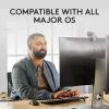 Tastatur- und Maus-Set Logitech MK370 Combo for Business — Full-Size QWERTY (US International), RF Wireless + Bluetooth, Graphit
