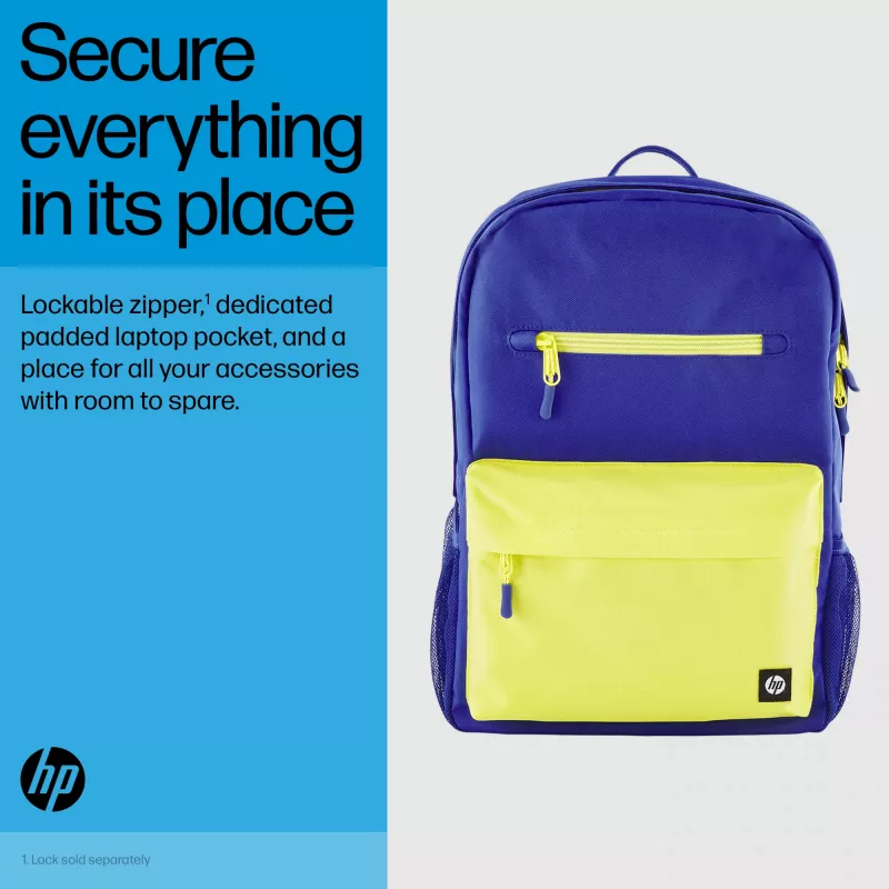 Casual Rucksack HP Campus Blue Backpack Blau Gelb Polyester 295x185x435mm