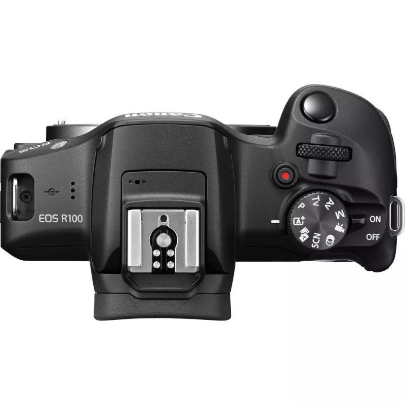 Canon EOS R100 + RF-S 18-45mm F4.5-6.3 IS STM Kit MILC 24,1 MP CMOS 6000 x 4000 Pixel Schwarz