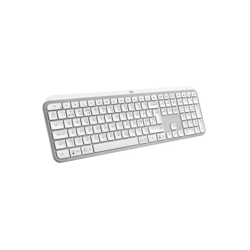 Logitech MX Keys S Tastatur Universal RF Wireless + Bluetooth QWERTY Dänisch Finnisch Norwegisch Schwedisch Aluminium Weiß