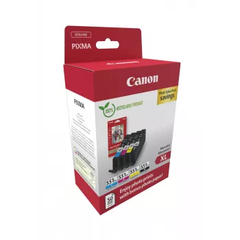 Canon 6443B008 Tintenpatrone 4 Stk. Original High (XL) Yield Schwarz, Cyan, Magenta, Gelb