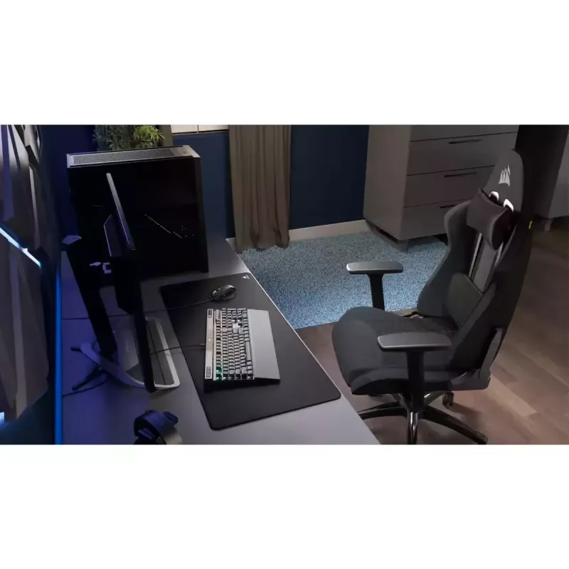 Corsair TC100 RELAXED gepolsterte Sitzfläche schwarz Rückenlehne 59,5x81 cm