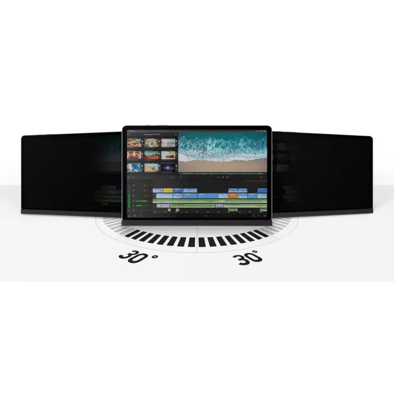 Samsung EF-NX812PBEGWW magnetischer Blickschutzfilter für Galaxy Tab S9+ / S9 FE+, Schwarz