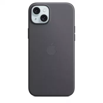 Apple FineWoven Hülle mit MagSafe für iPhone 15 Plus Schwarz