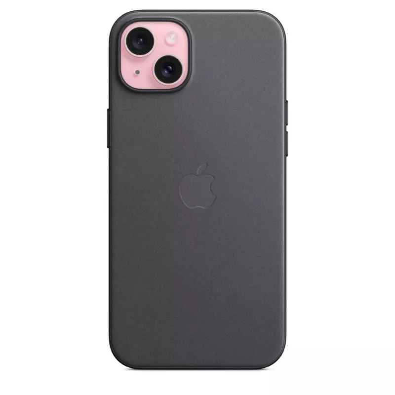 Apple FineWoven Hülle mit MagSafe für iPhone 15 Plus Schwarz