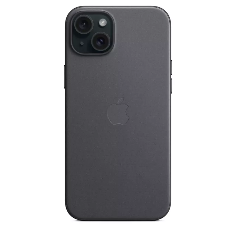 Apple FineWoven Hülle mit MagSafe für iPhone 15 Plus Schwarz