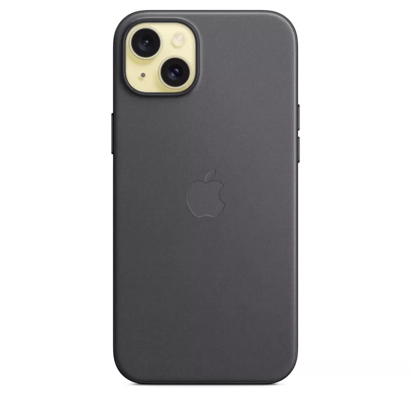 Apple FineWoven Hülle mit MagSafe für iPhone 15 Plus Schwarz